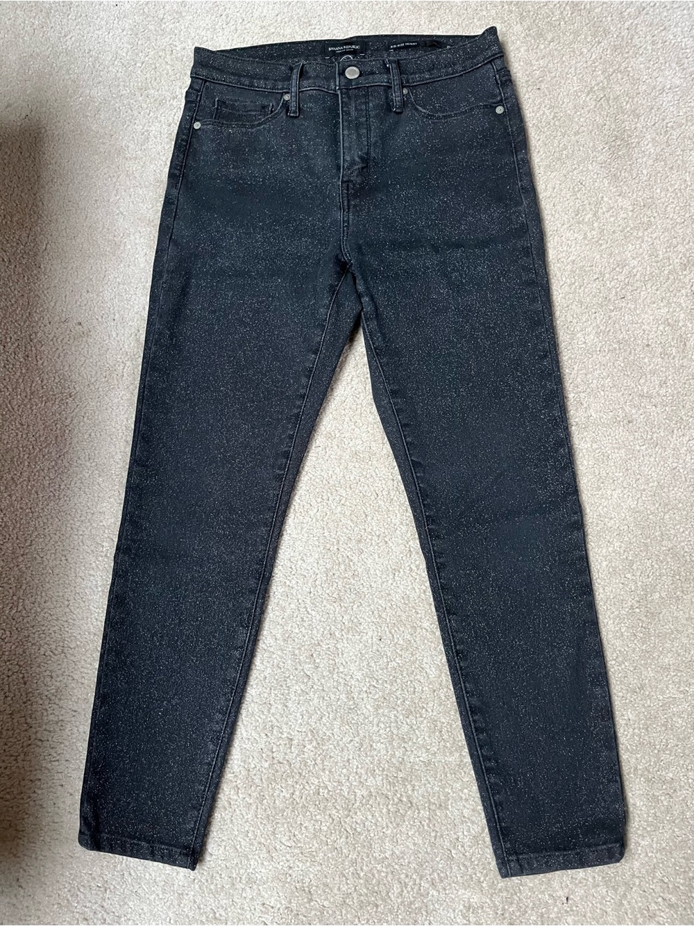 Banana Republic Factory Black Cropped Ankle Jeans